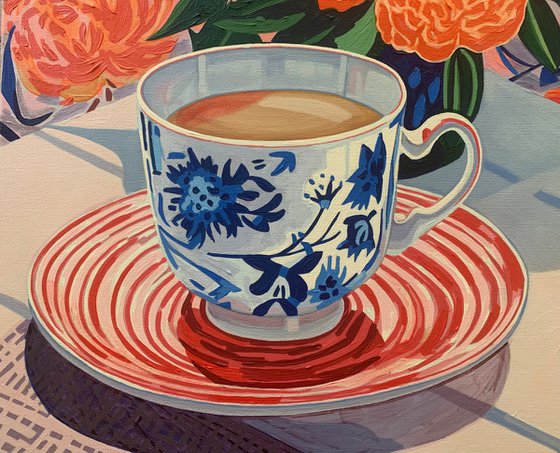 TEACUPS STILL LIFE: GARBO