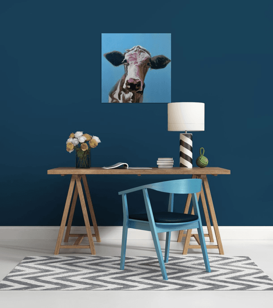 Pinky cow original painting