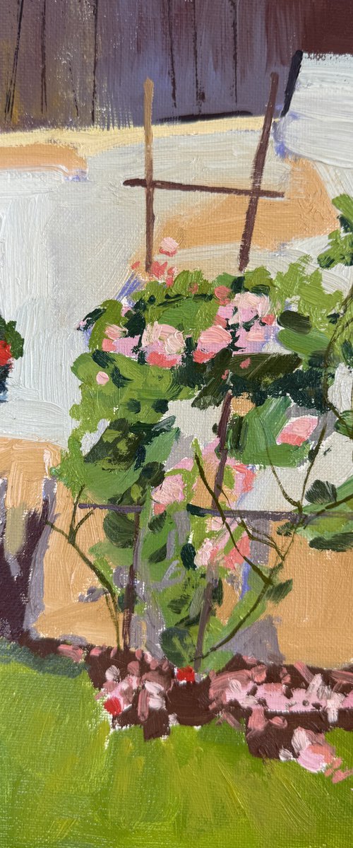 Roses by the window by Kate Sosonna