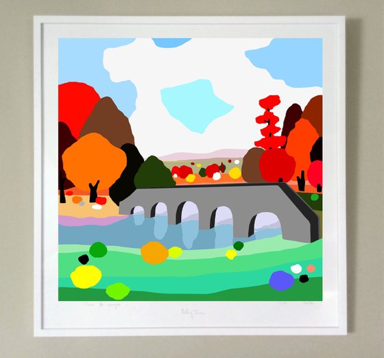 Bridge to paradise 61x61cm