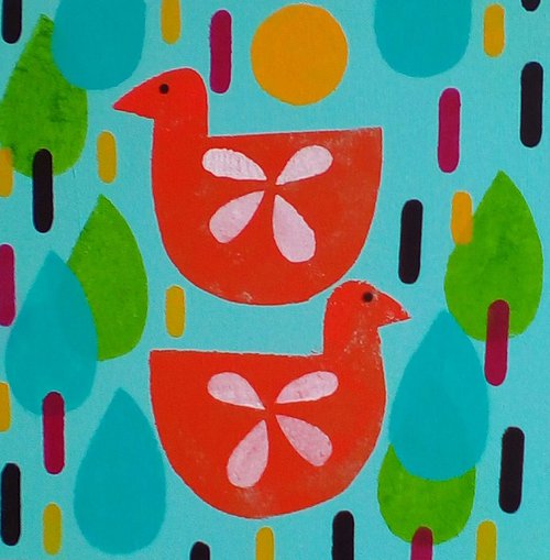 Happy Birds by Jane Sutherland