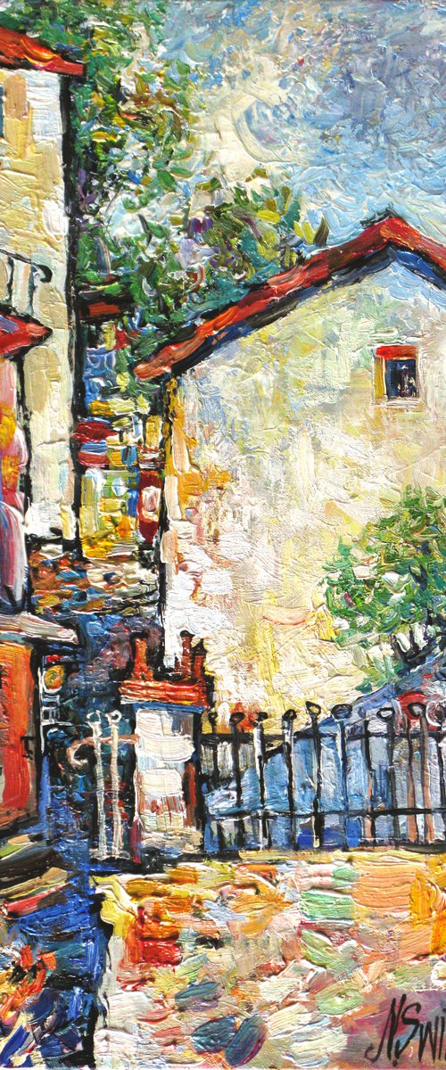 The memory of summer. Menton. by Nikifor Swiristuhin