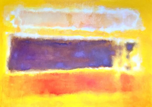 Crimson on Yellow 2 by John Welsh