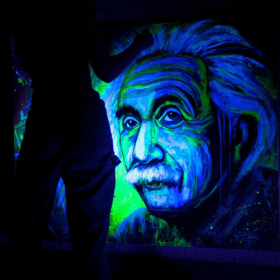 Albert Einstein - Portrait  UV
