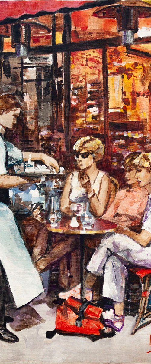 Parisian cafe by Aleksandr Neliubin
