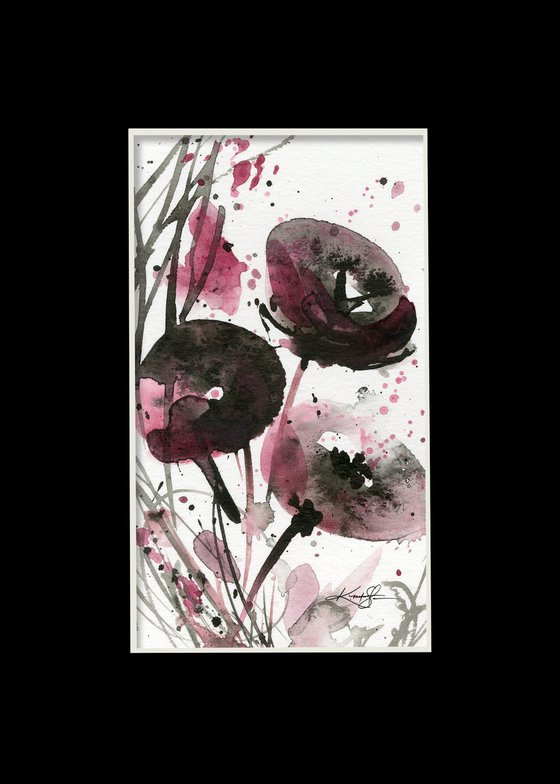 Petite Impressions 14 - Flower Painting by Kathy Morton Stanion