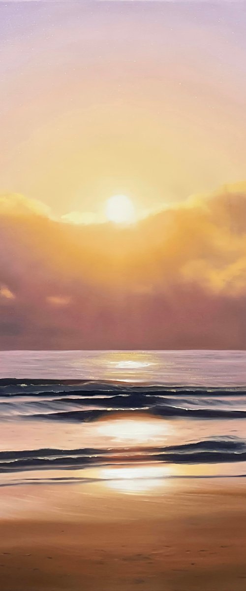Golden Hour Glow. Seascape by Alla Kallass