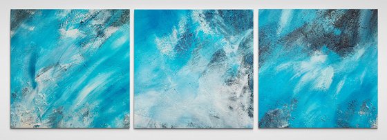 Blue abstract no. 5221 set 3