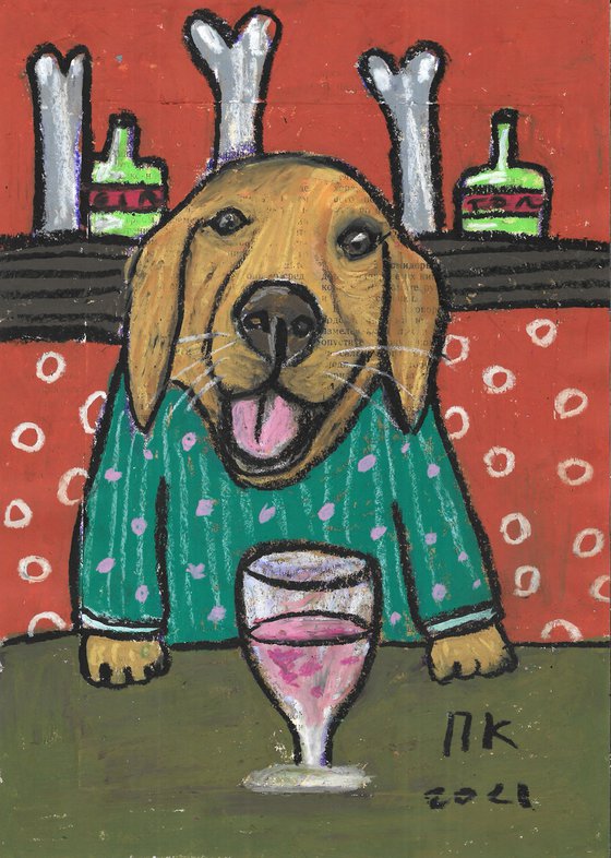 Drinking dog #111