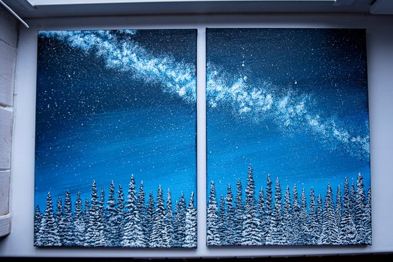 Winter dream diptych