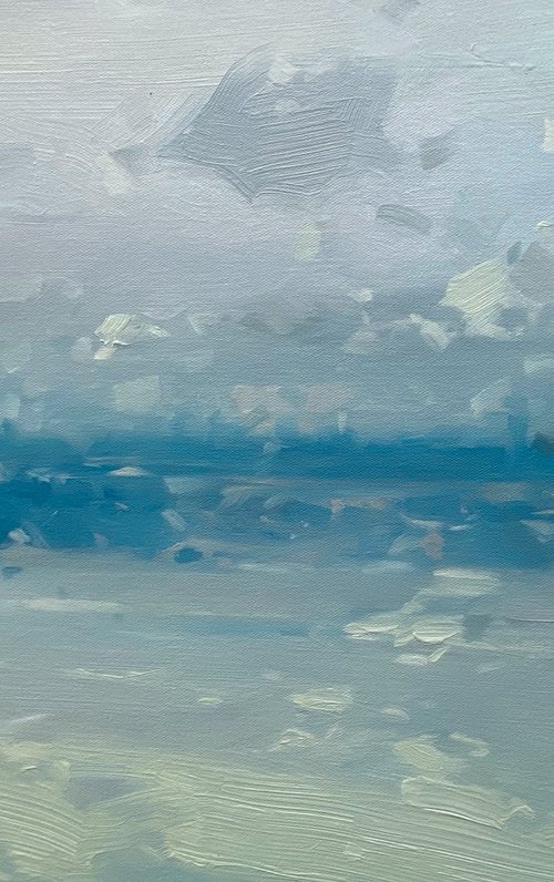 Ocean View, Original oil painting, Handmade artwork, One of a kind by Vahe Yeremyan
