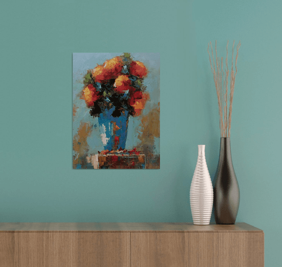 Still life, abstract flowers