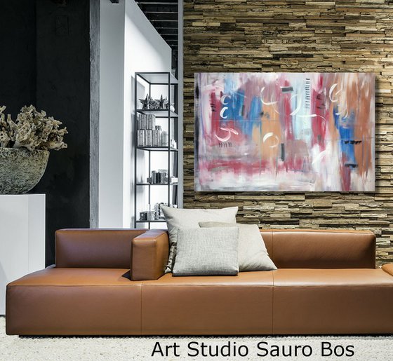 large paintings for living room/extra large painting/abstract Wall Art/original painting/painting on canvas 120x80-title-c746