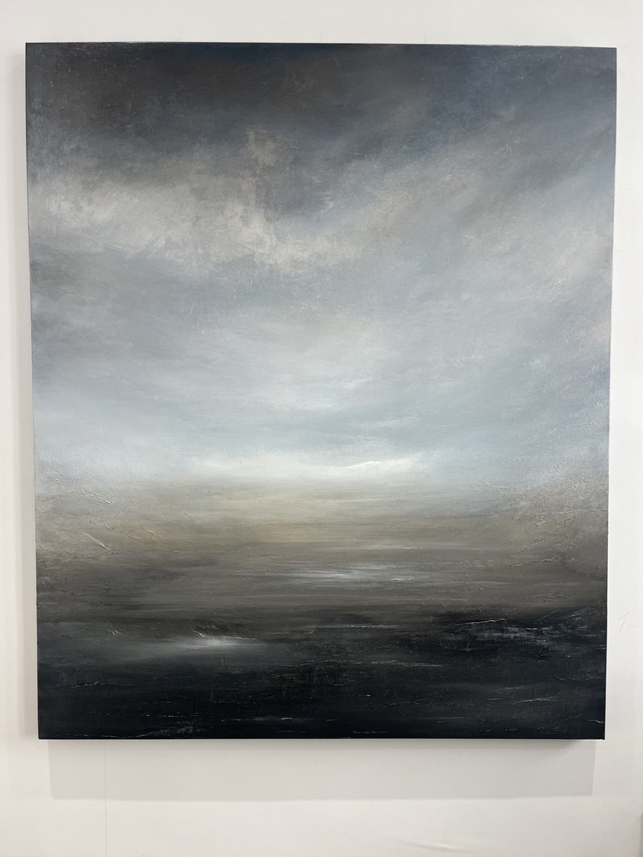 Expressive Landscape Acrylic Painting By Suzanne Williams, 39 X 47", Nuala, Original Artwork