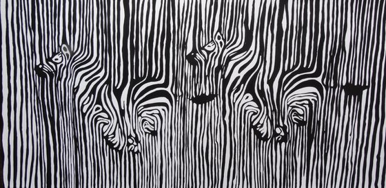 Abstract Zebras