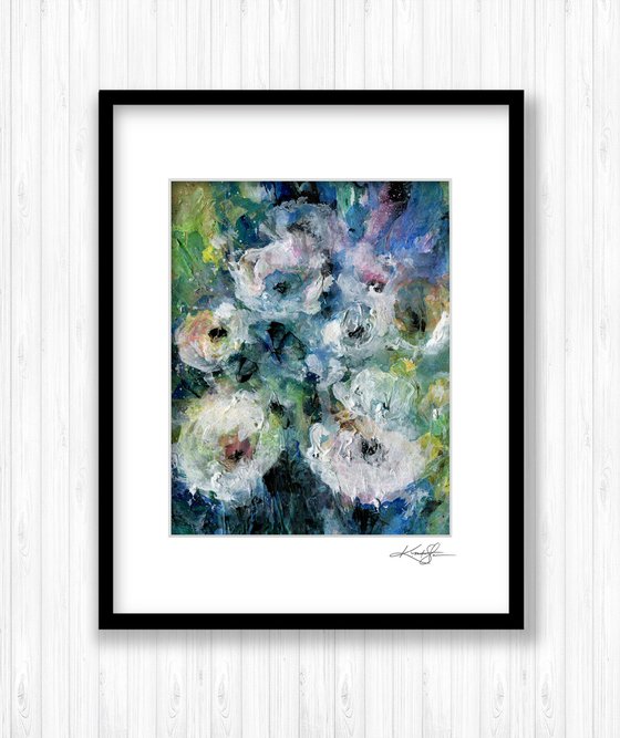 Floral Delight 52 - Textured Floral Abstract Painting by Kathy Morton Stanion