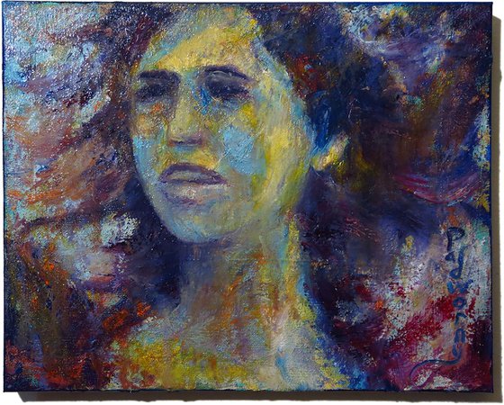 Original Oil Painting Abstract Expressionism Art deco Impressionism Portrait