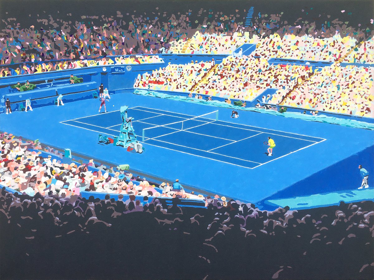 Tennis | 31,5x23,5 (80x60 cm) by Kosta Morr