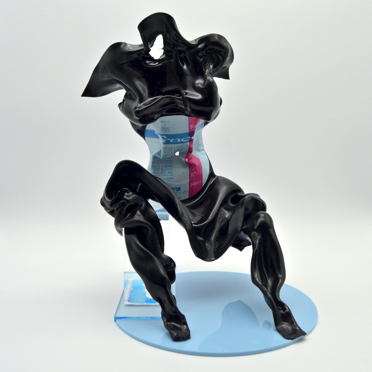 Abstract Portrait Sculpture By Seona Mason, 7 X 10", Water, Baby, Original Artwork