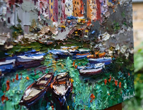 Riomaggiore, Cinque terre - Italian Landscape painting