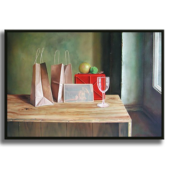 Girl and Two Bags