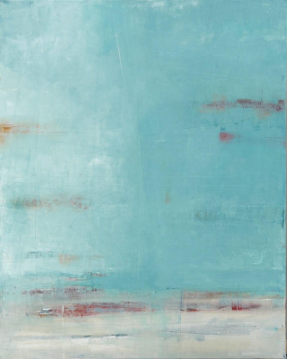 Abstract Acrylic Painting By Amrish Malvankar, 48 X 60, Anb 04 - A New Beginning, Original Artwork