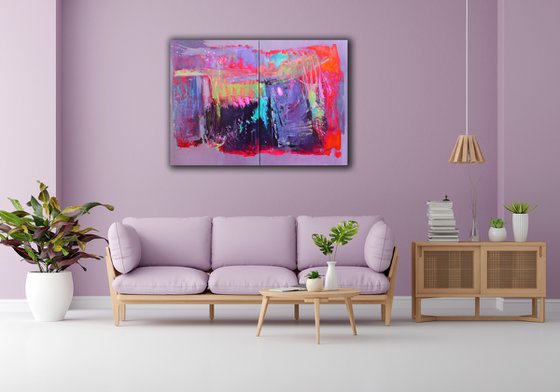 Tropical Escape (Diptych 2*70*100)