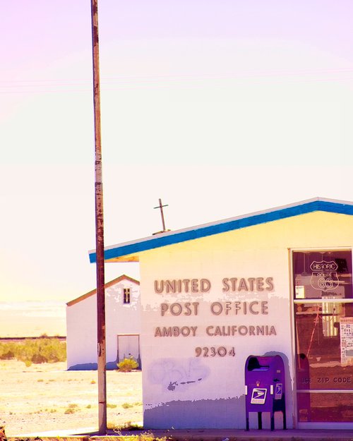SAVE THE POST OFFICE Route 66 Amboy CA by William Dey