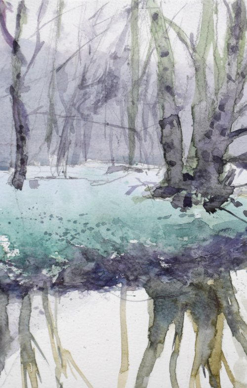 In the forest by Goran Žigolić Watercolors