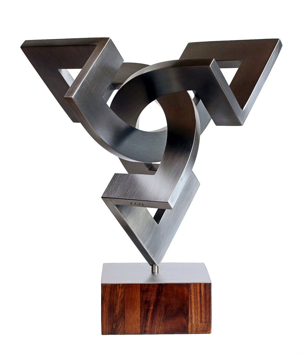 Geometric Abstract Sculpture By Nikolaus Weiler, 11 X 13", Dynamic Expansion, Original Artwork