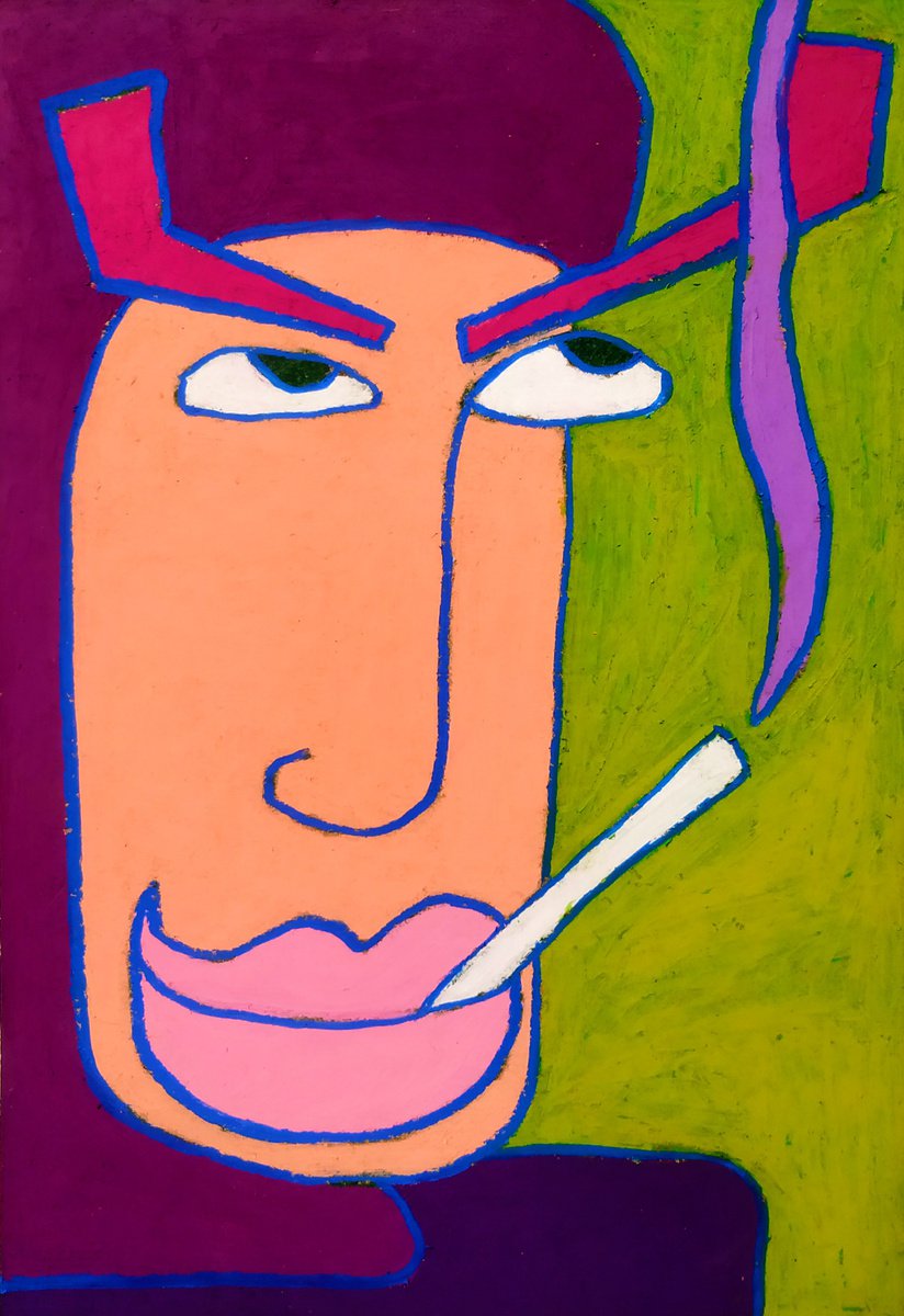 Purple smoker by Ann Zhuleva