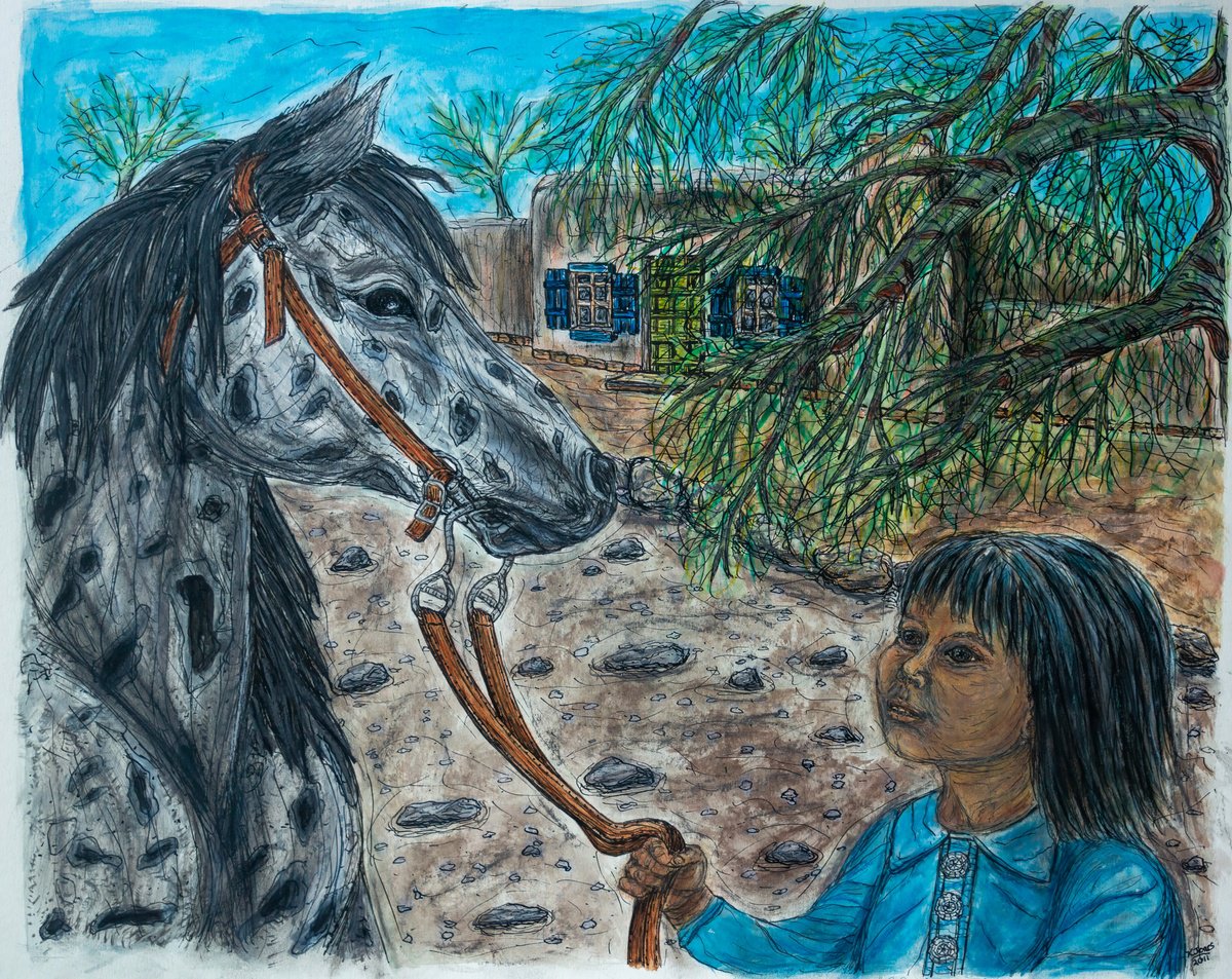 Animal Watercolour By Kim Jones Miller, 20 X 16", I Promise, Original Artwork