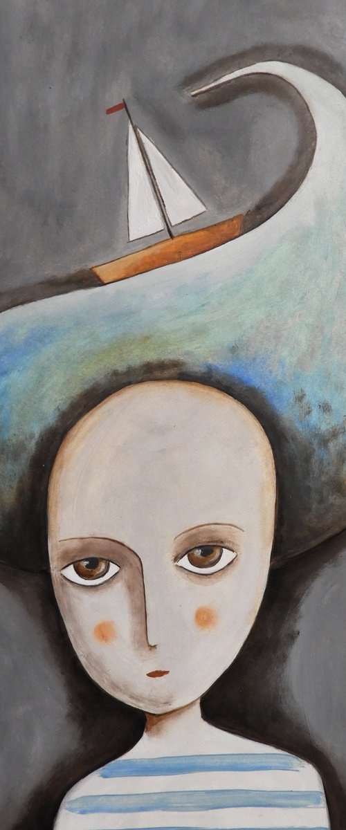 Thinking about the sea by Silvia Beneforti
