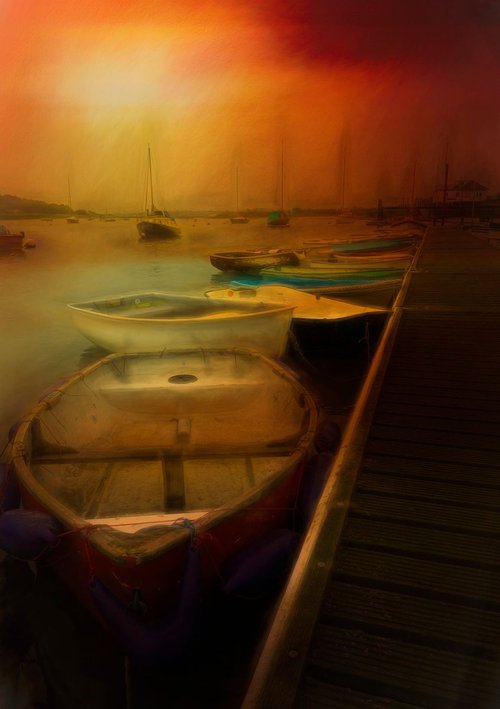 Sunset Boats by Martin  Fry