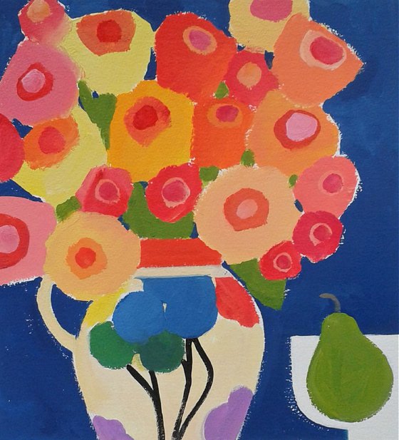 Flowers in a Clarice Cliff Vase