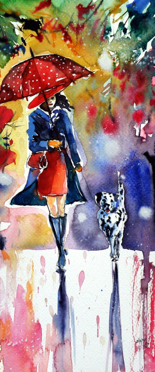 Walk with dog by Kovács Anna Brigitta