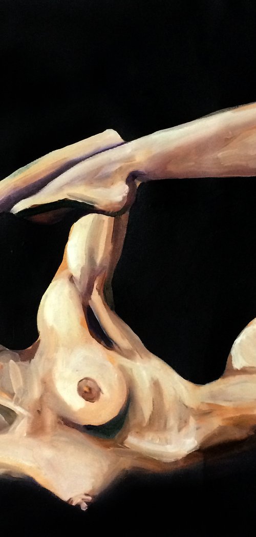 Dark Nude 29 (Oil painting) by Ga Ga