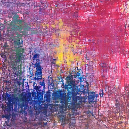 Storm of Colors 1 (60x60cm) by Toni Cruz