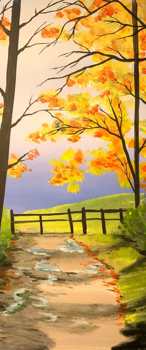 Autumn Path by Aisha Haider