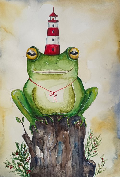 Green Frog by Evgenia Smirnova