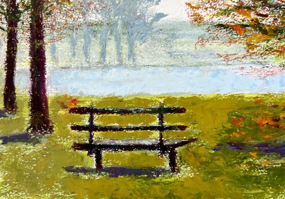 Park Bench in Autumn