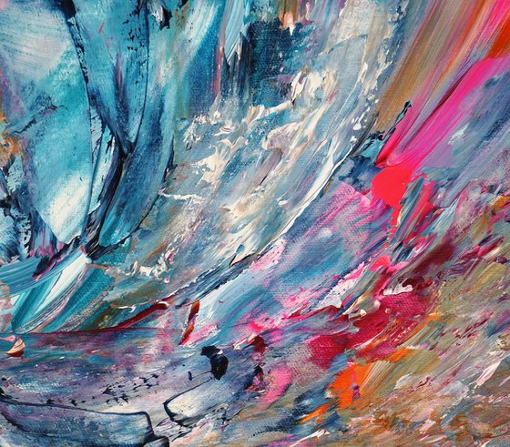 Turquoise magenta Whirl A 1