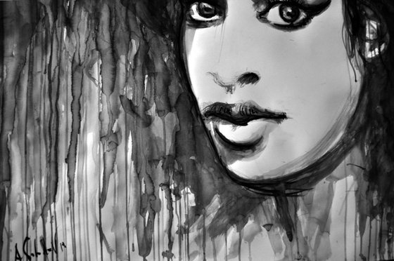 Amy Watercolour by Alex Solodov | Artfinder