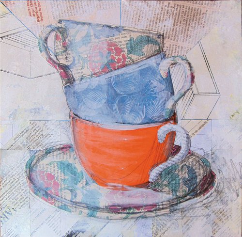 an orange cup by Manel Villalonga