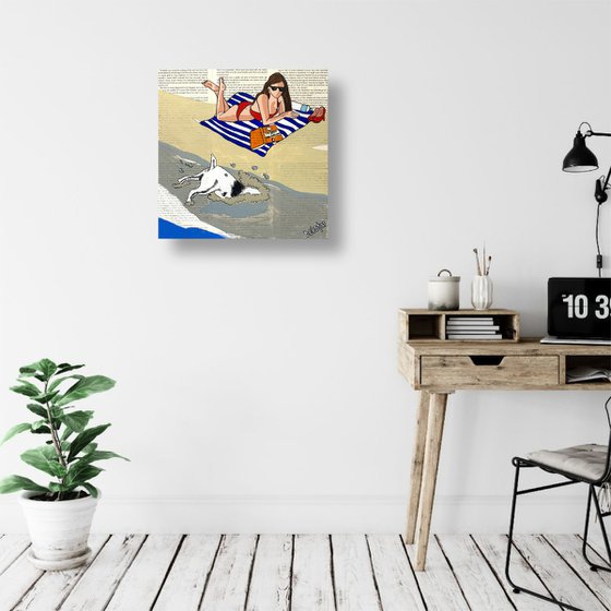 Dog Days The Beach Dig 2 30cm x 30cm