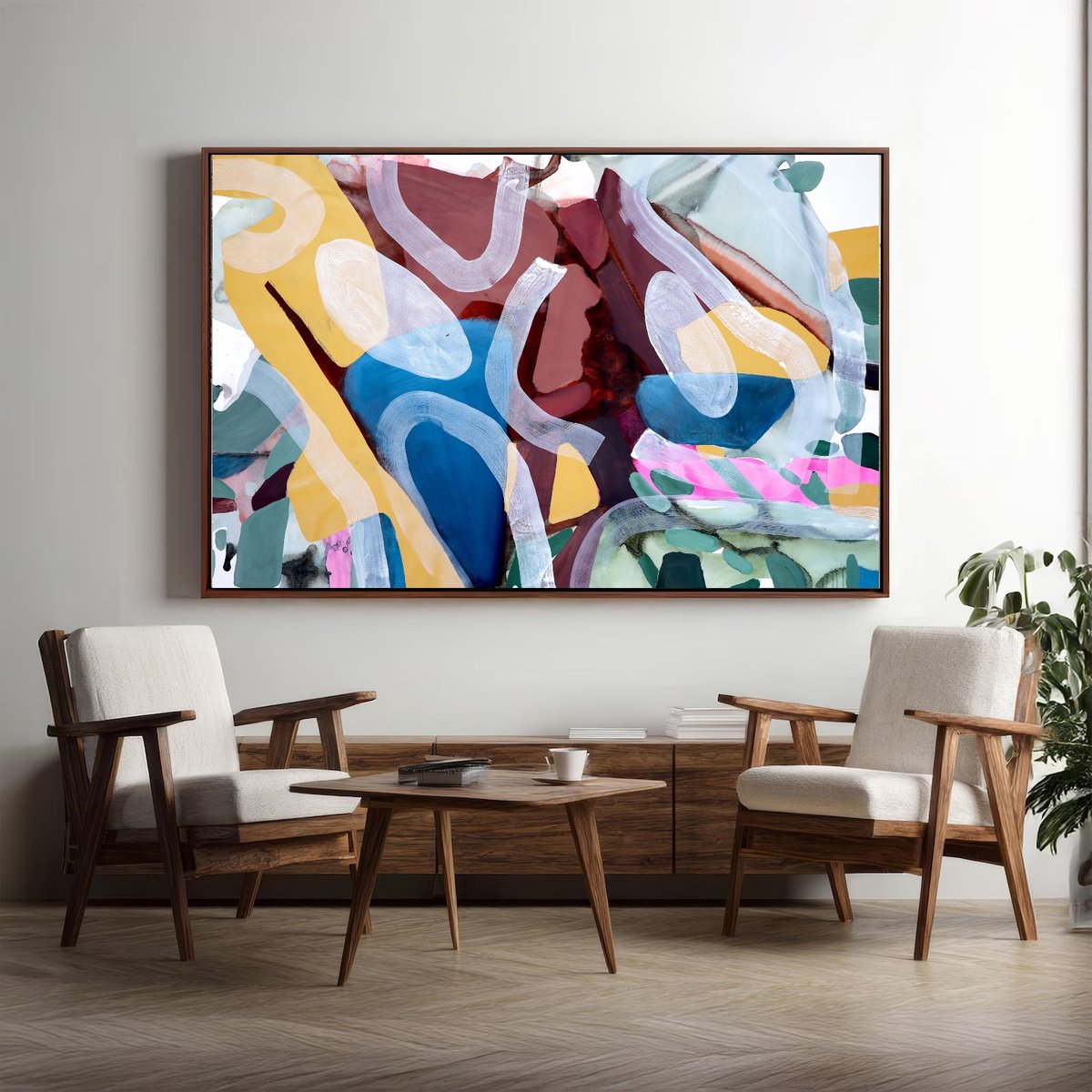 Minimal Abstraction By Poovi Art, 58 X 35, Artwork For Sale On Artfinder