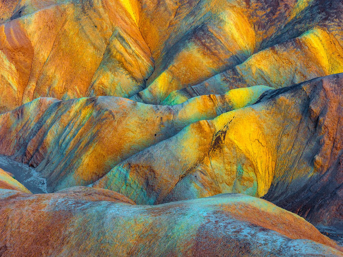 Abstract Landscape Photograph By Nick Psomiadis, 47 X 35", Painted Dunes, Original Artwork