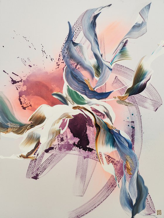 Plumage in Motion Diptych