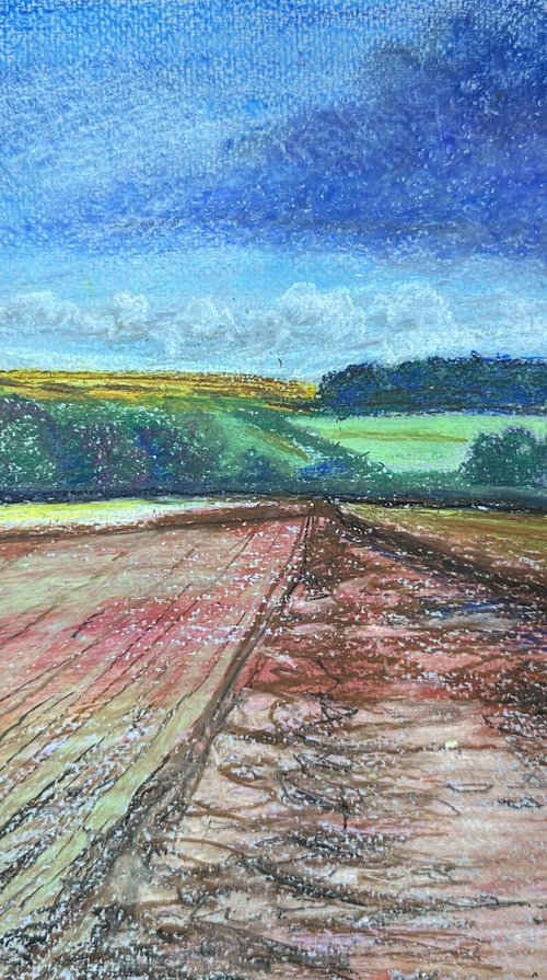 Norfolk Fields - Landscape Art by Catherine Winget