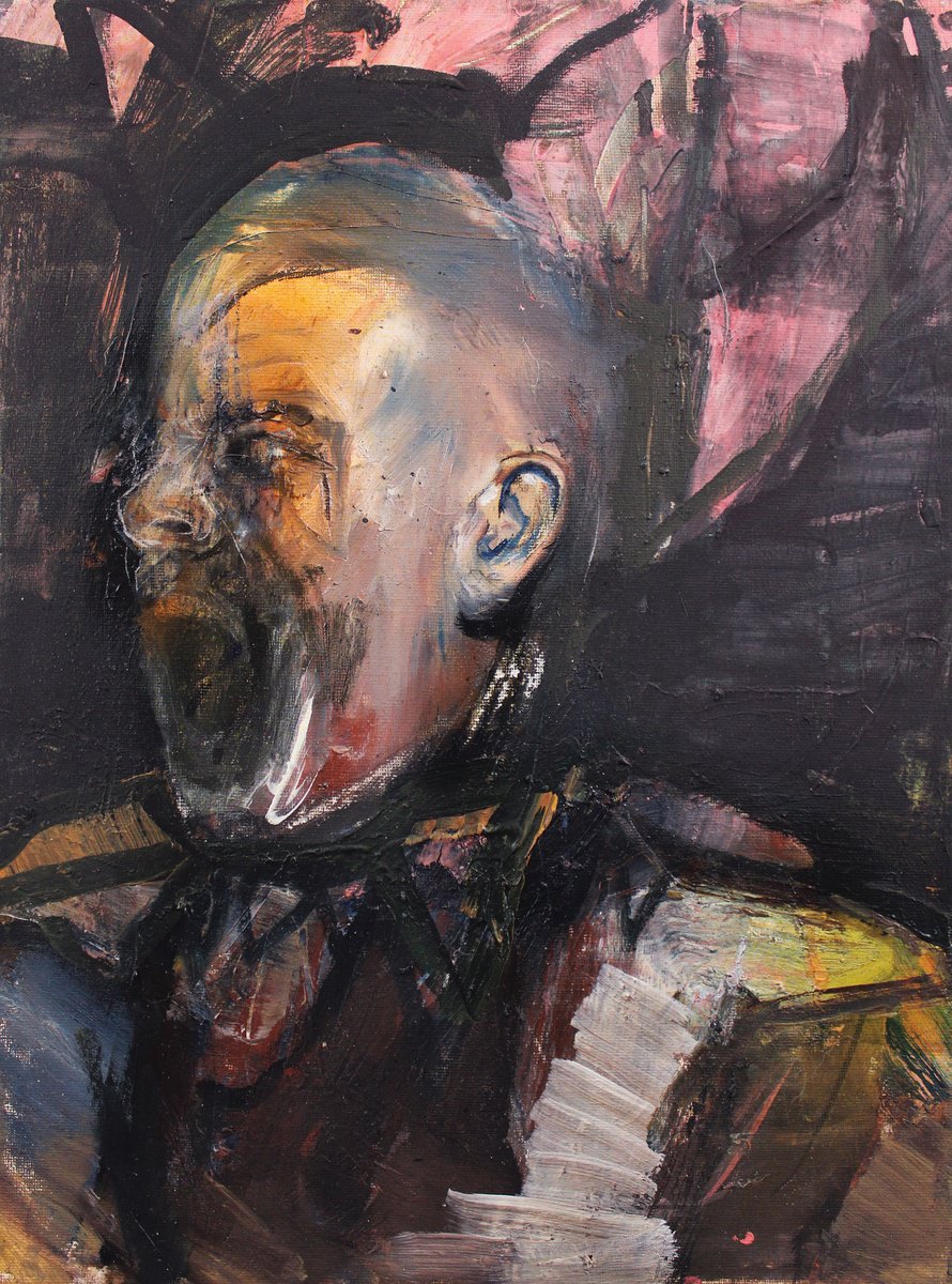Expressive Oil Painting , A Piece Of Skin By Milos Hronec, 12 X 16, Artwork For Sale On Artfinder